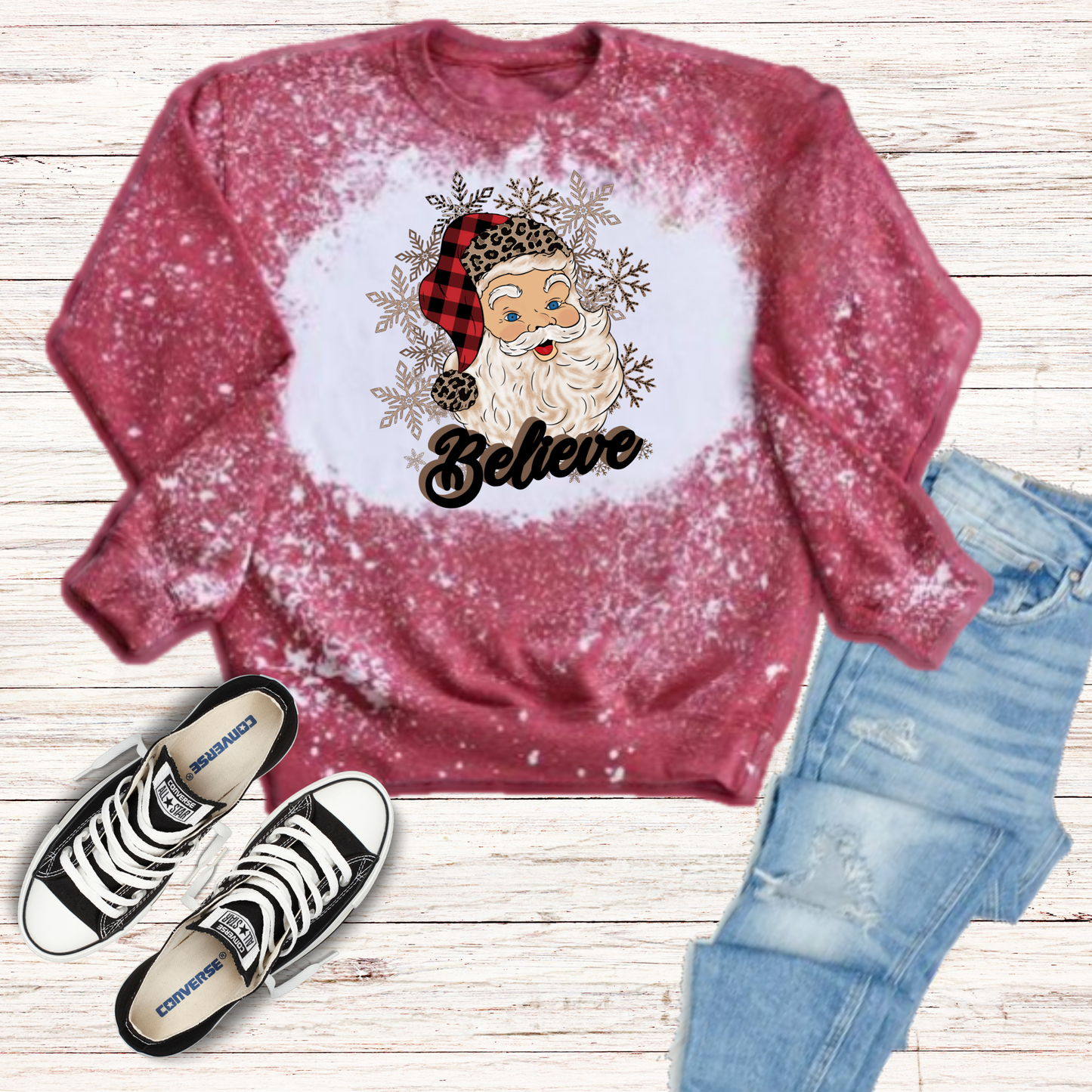 Believe Bleached Sweatshirt