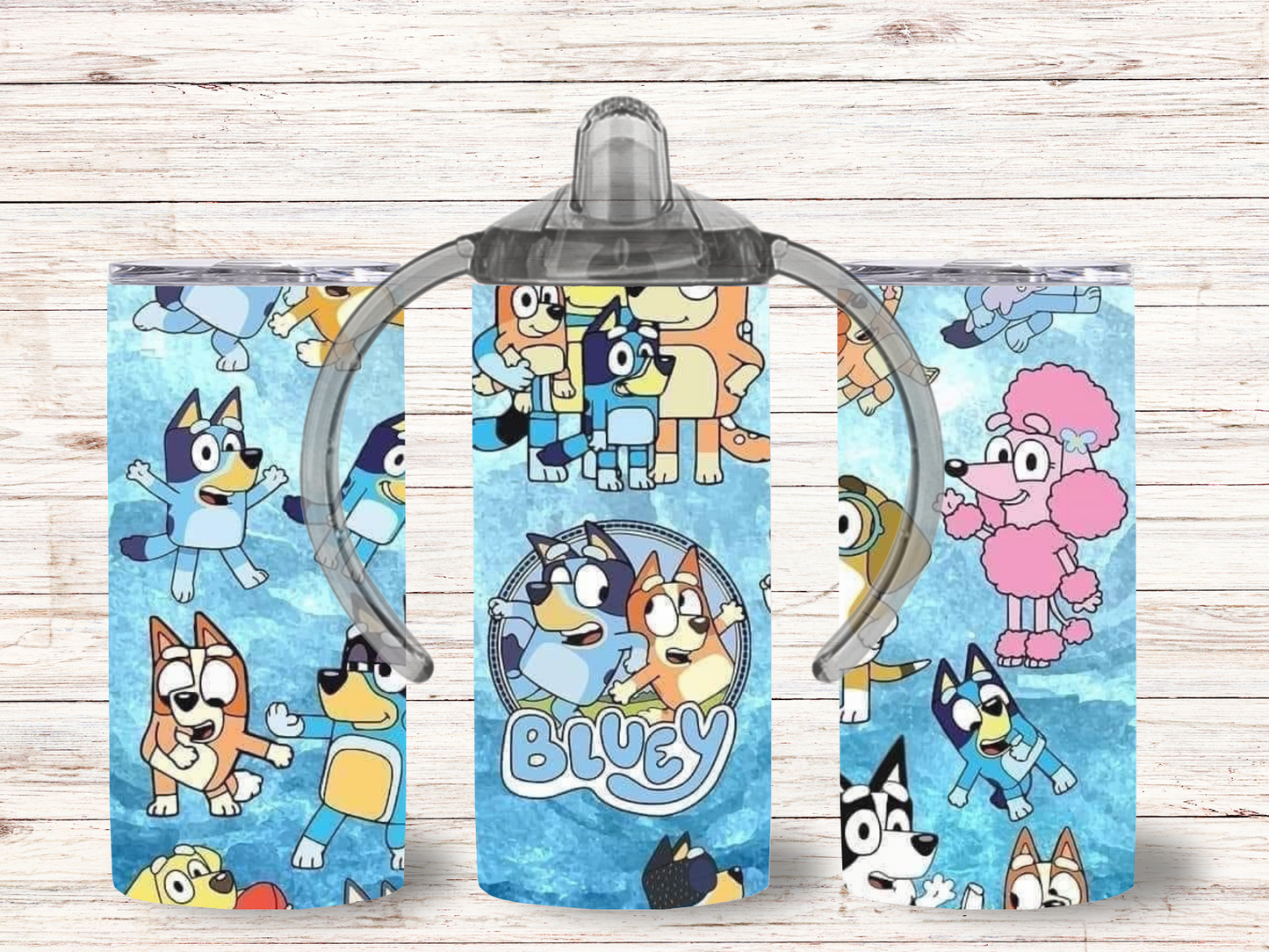 Blue Dual Lid Kids Tumbler