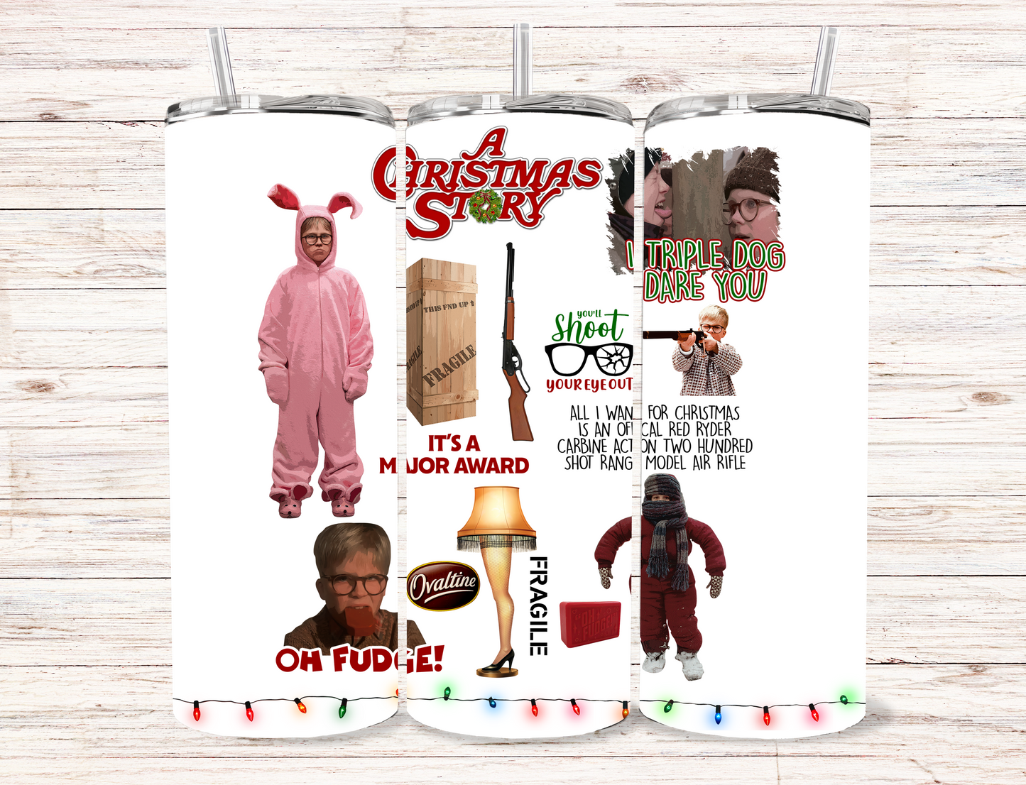 Christmas Story Skinny Tumbler
