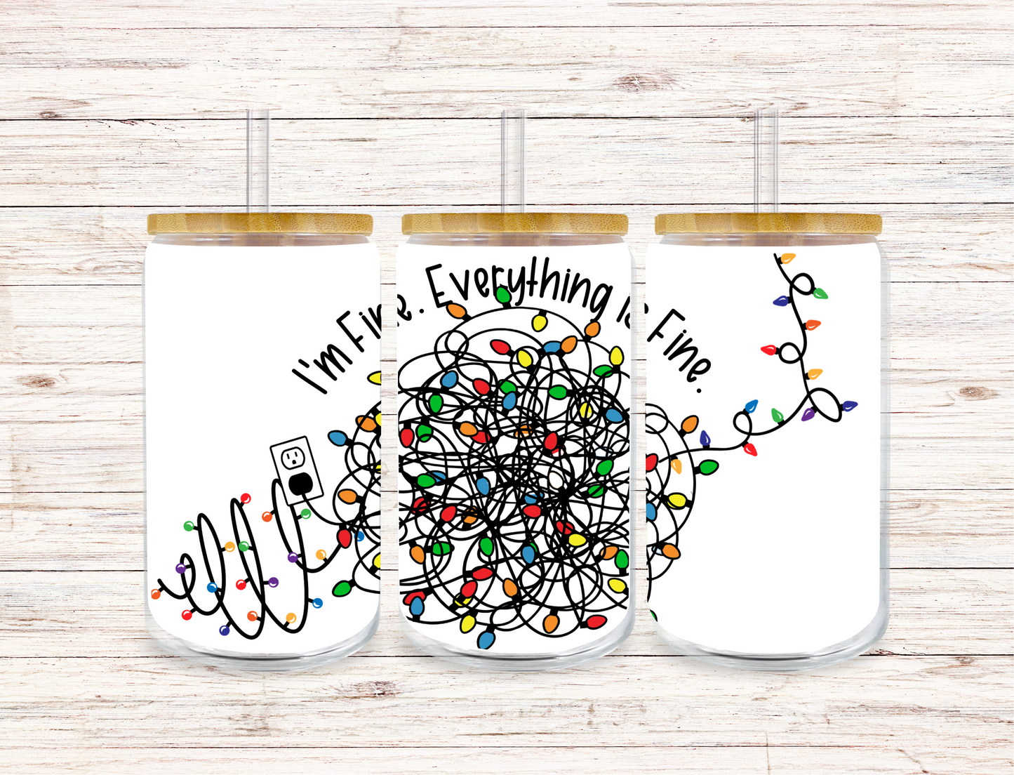 Everything's Fine Glass Tumbler