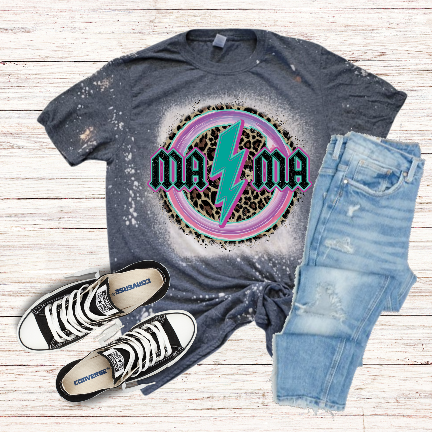 Mama Bleached Shirt