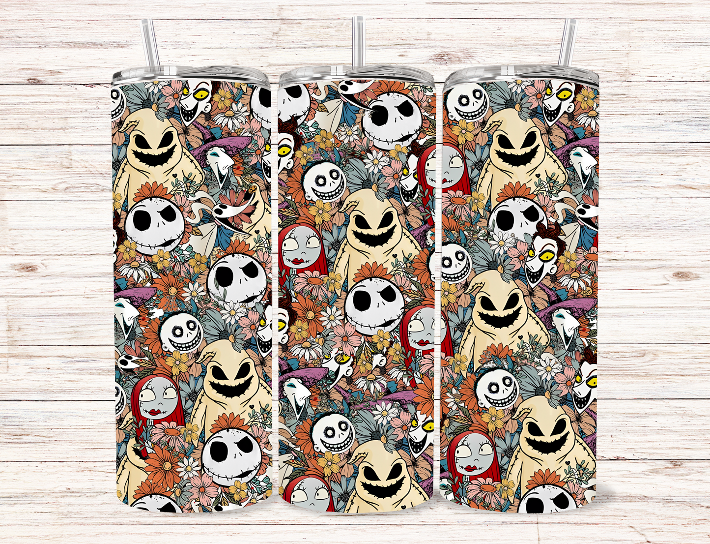 Floral NBC Skinny Tumbler