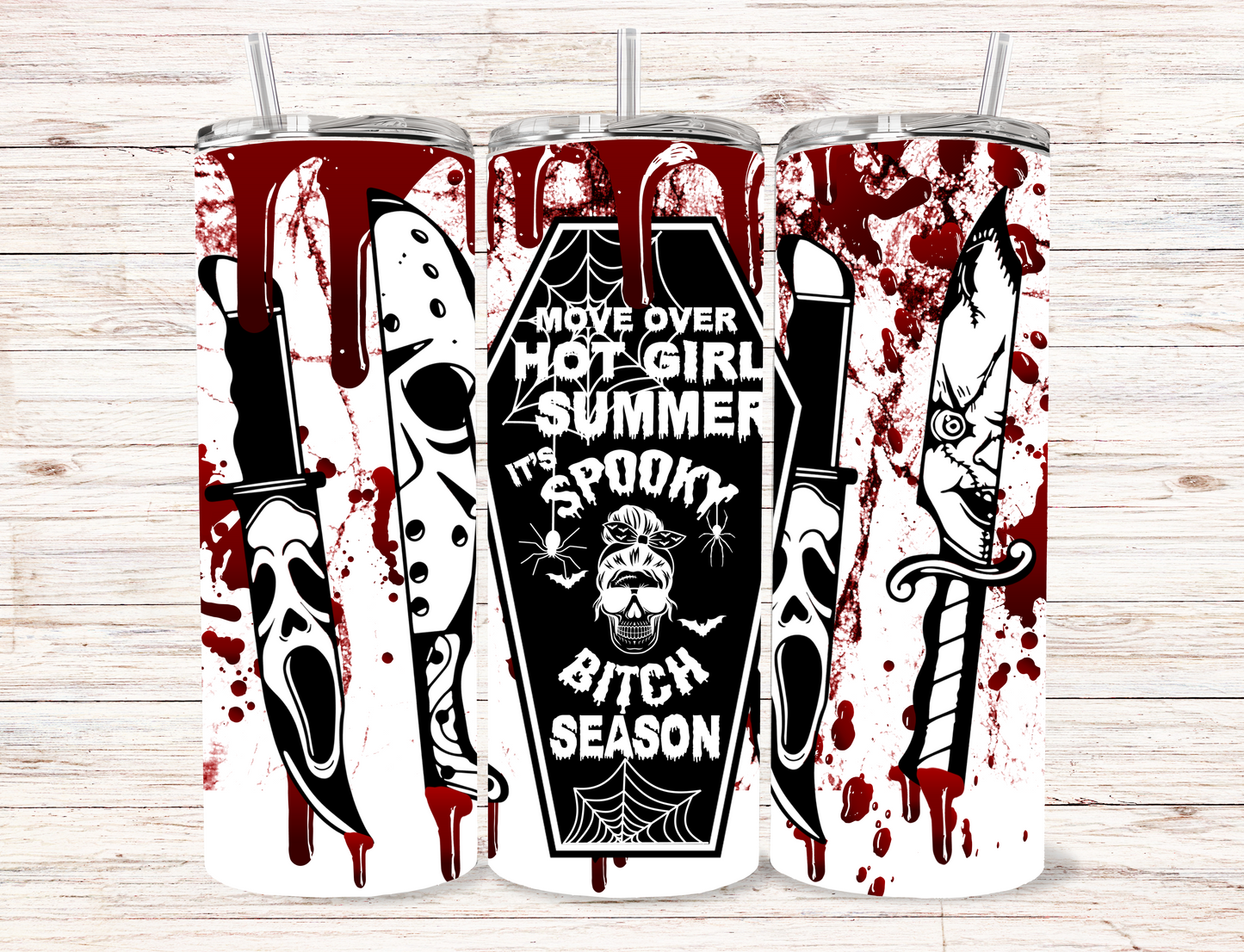 Spooky Bitch Season Skinny Tumbler
