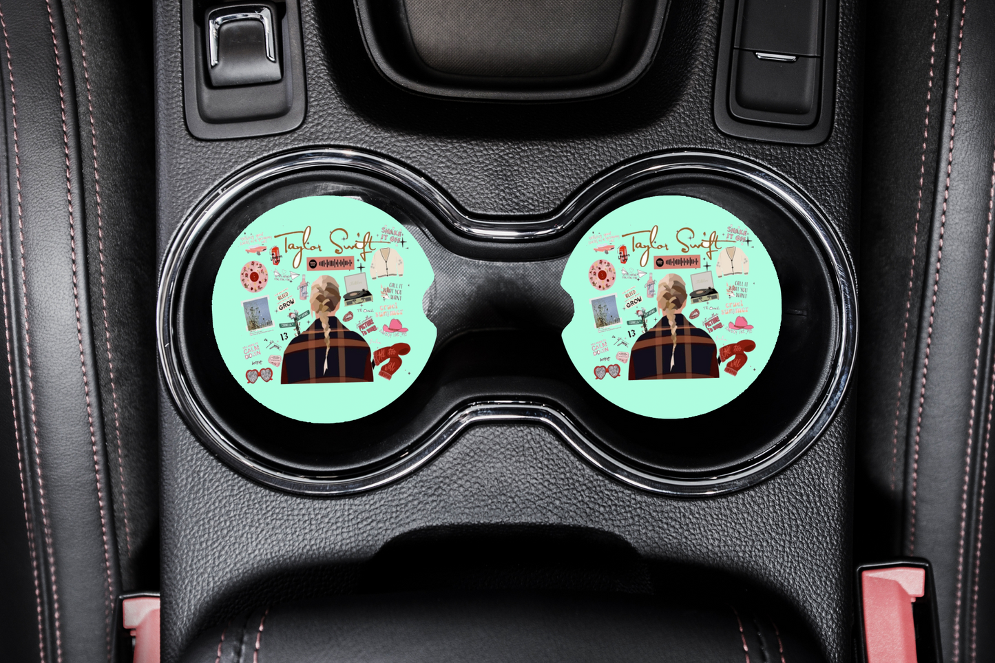 Pop Signer Car Coasters