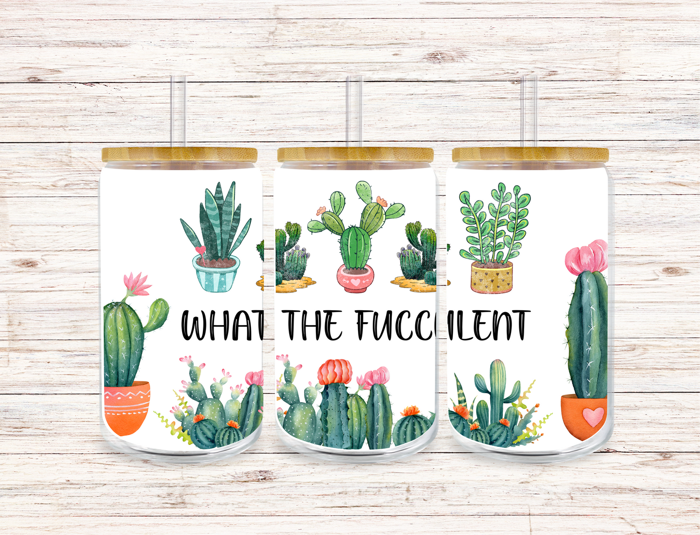 What The Fucculent Glass Tumbler