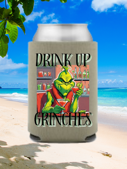 Drink Up Grinches Can Cooler