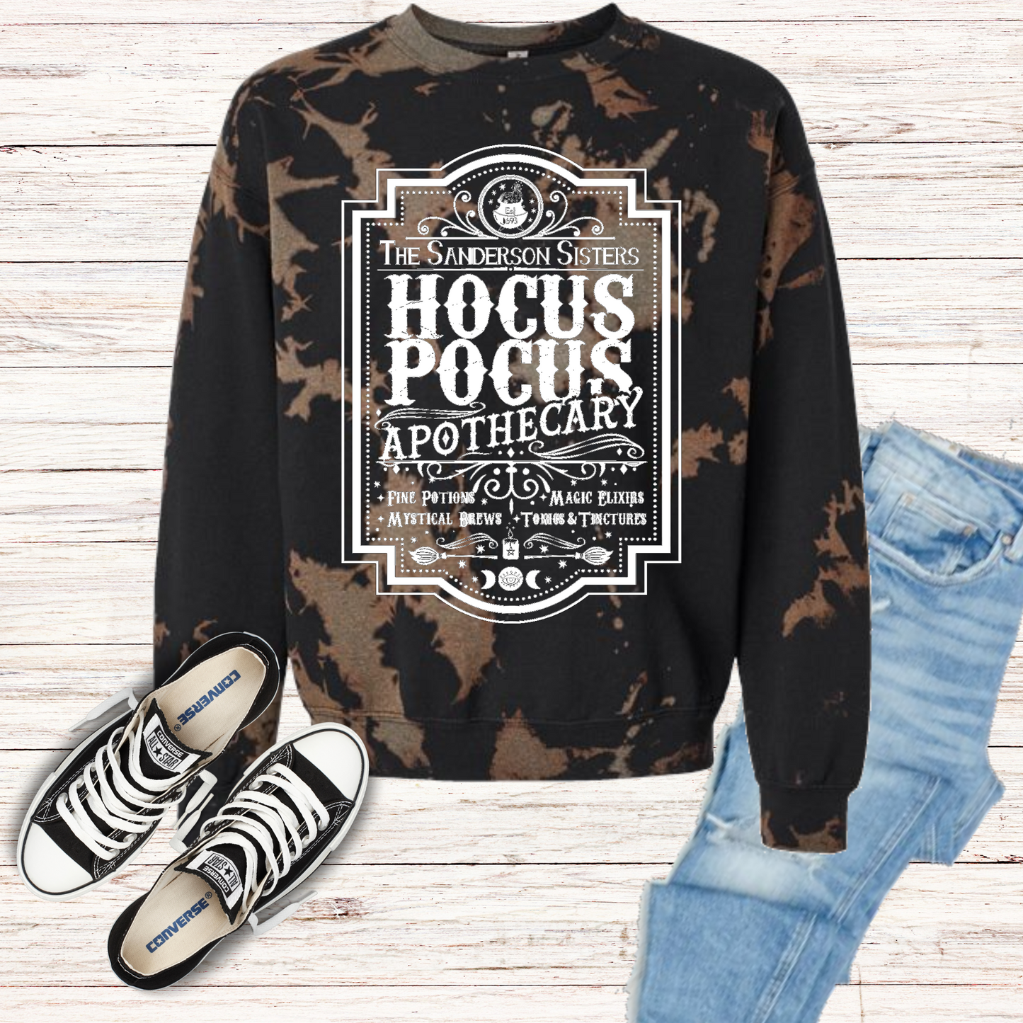 Hocus Pocus Apothecary Bleached Sweatshirt