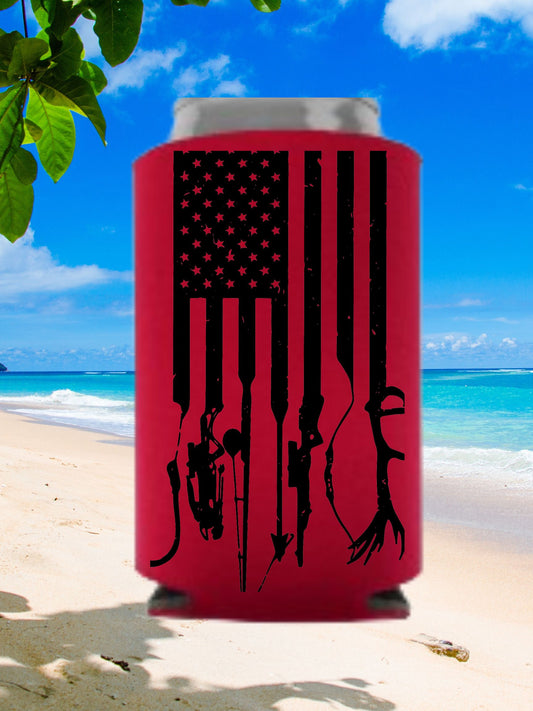 Fishing and Hunting Flag Can Cooler